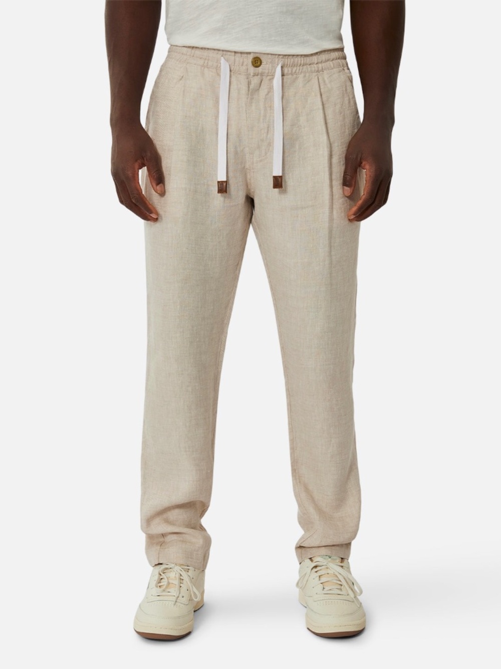Industrie Linen Cream Colored Pants in Large